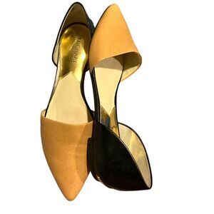 Michael Michael Kors Julieta two-tone leather flats women's size 7.5M